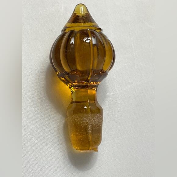 6pc Vintage Tiara Amber Decanter‎ & Wine Glass Set - Picture 8 of 15